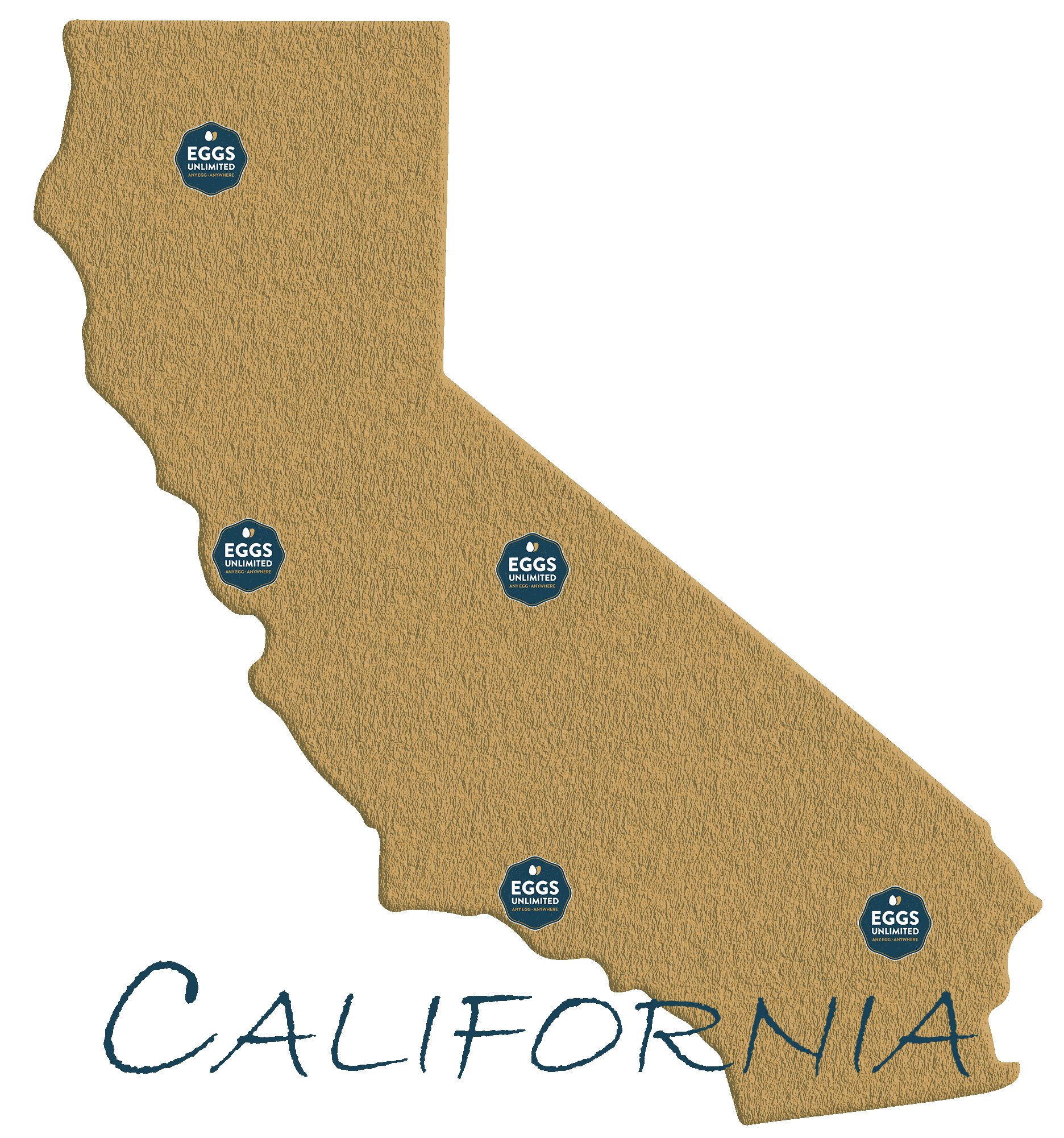 A state where eggs unlimited provides egg in California State for eggs unlimited an egg wholesaler map