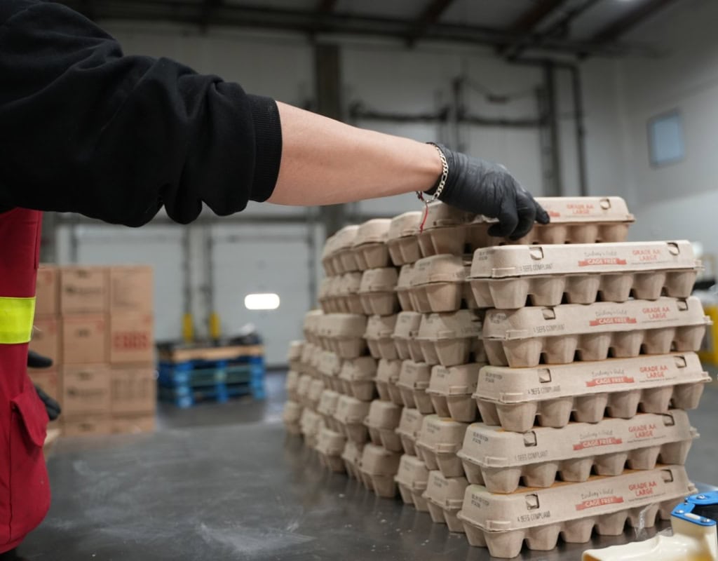 "Image of Lindsey's Gold Eggs, ideal for B2B wholesale purchase, featuring private label options and available in bulk quantities to meet commercial needs. Known for their high-quality protein, low carbohydrate content, and stringent safety measures in handling and packaging.